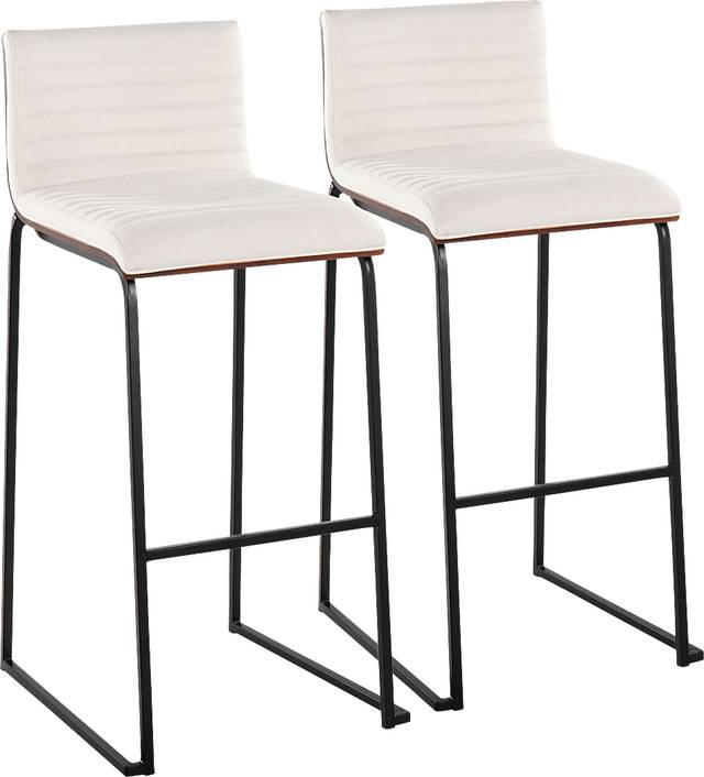 Tatesbrook II Cream Barstool, Set of 2 - Thumbnail - Image 1