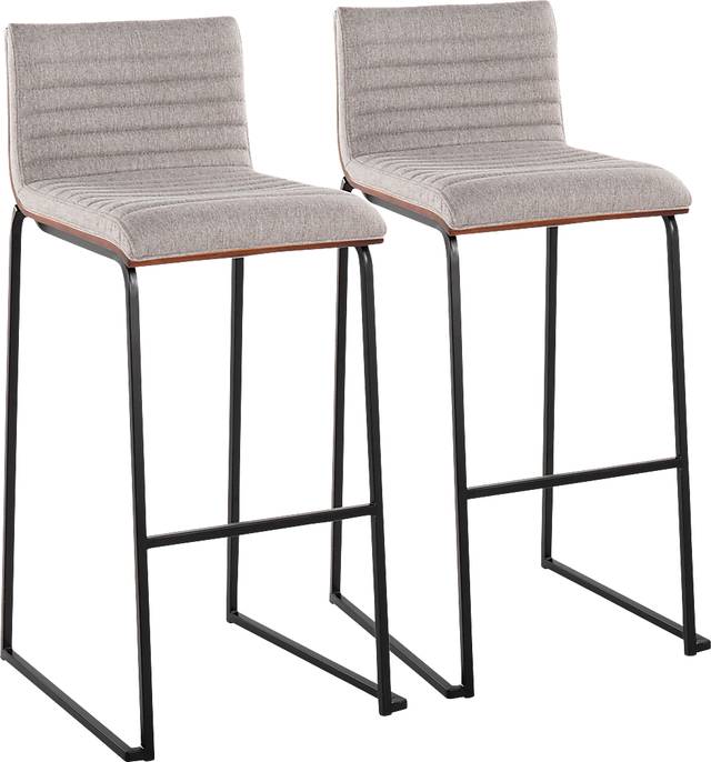 Tatesbrook II Gray Barstool, Set of 2 - Thumbnail - Image 1