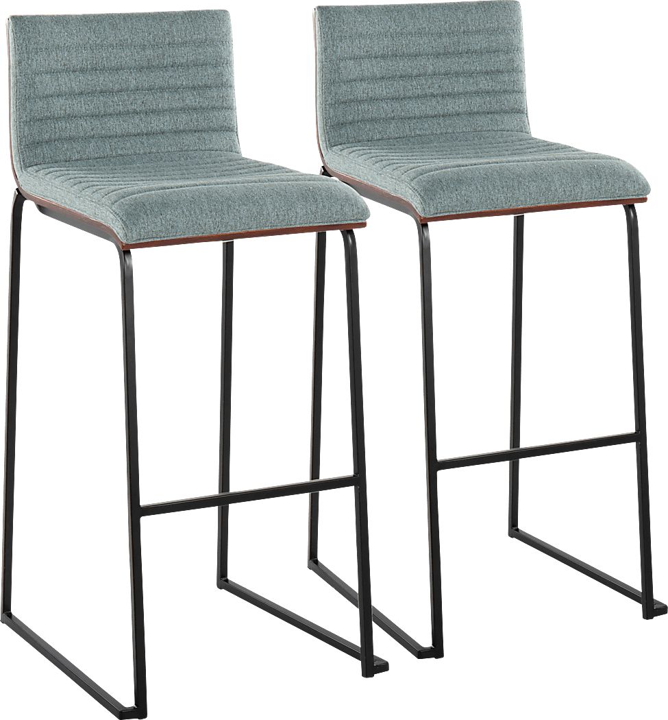 Tatesbrook II Green Barstool, Set of 2
