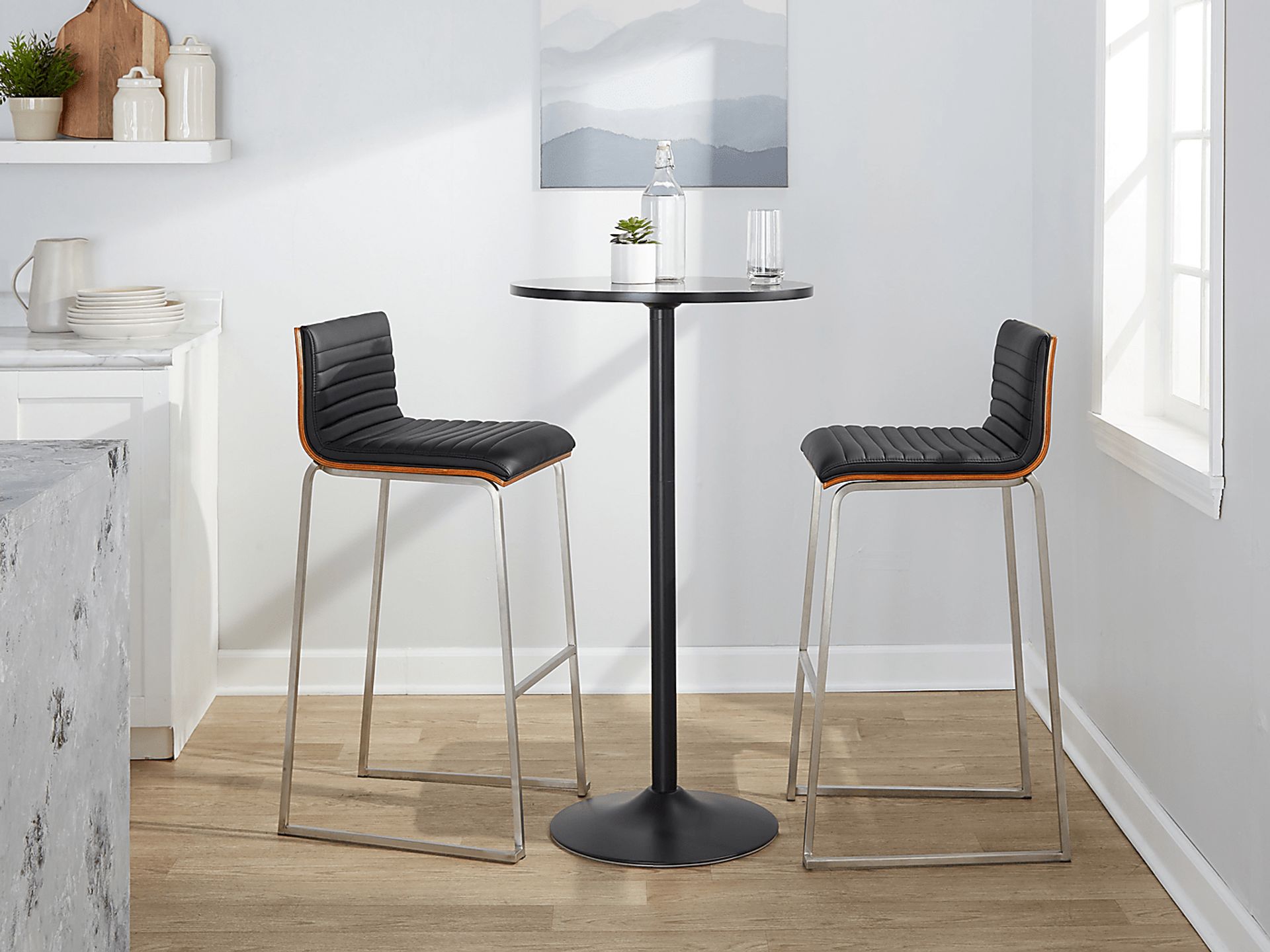 Tatesbrook IV Black Barstool, Set of 2 - Image 3