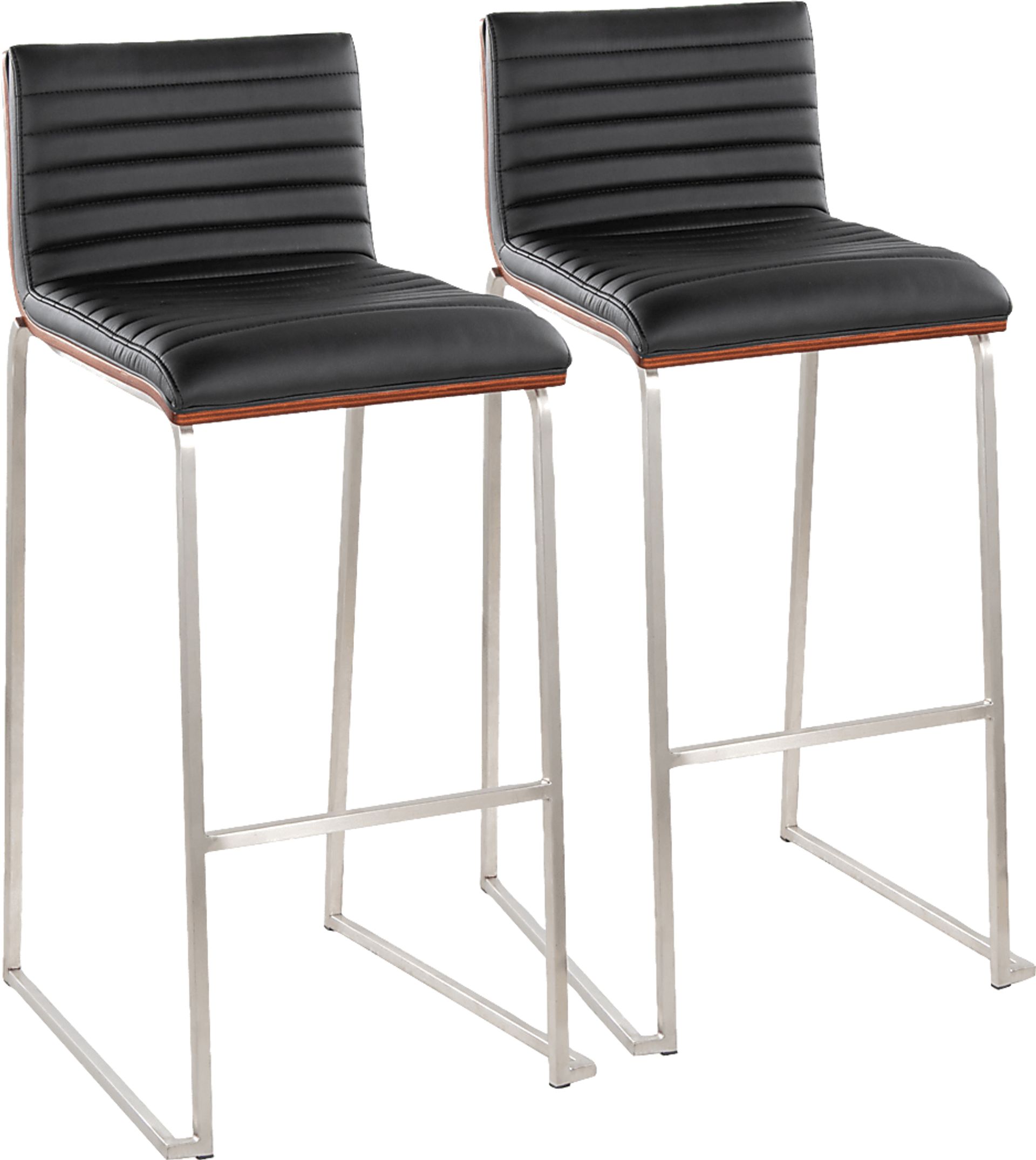 Tatesbrook IV Black Barstool, Set of 2 - Image 1