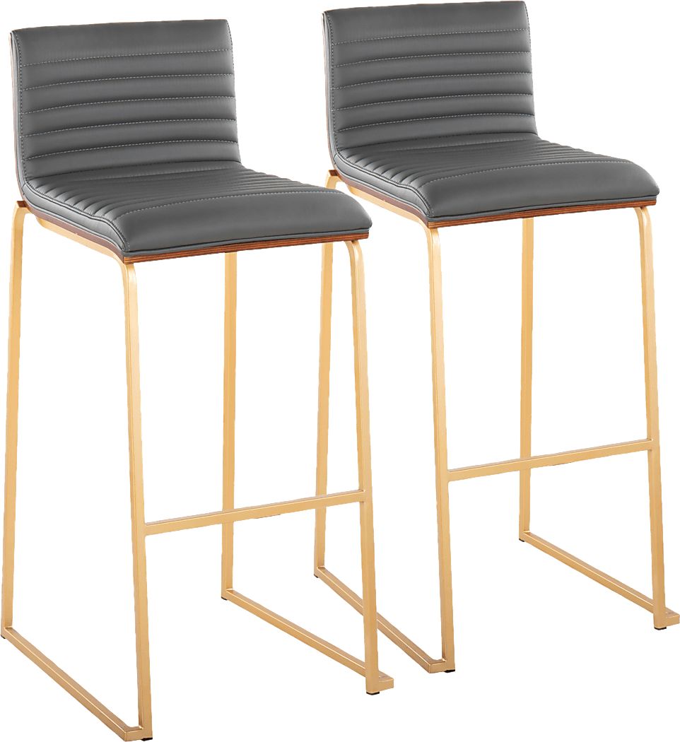 Tatesbrook IV Gray Barstool, Set of 2