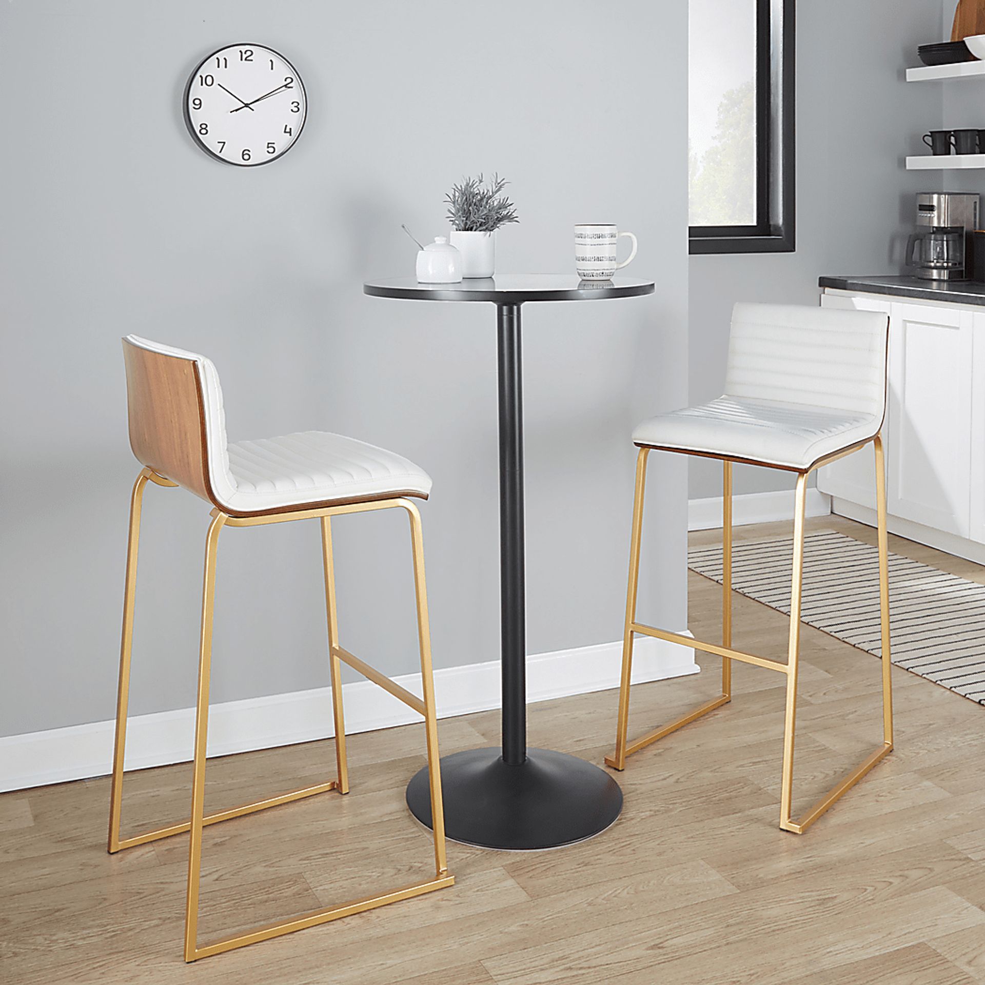 Tatesbrook IV White Barstool, Set of 2 - Image 2