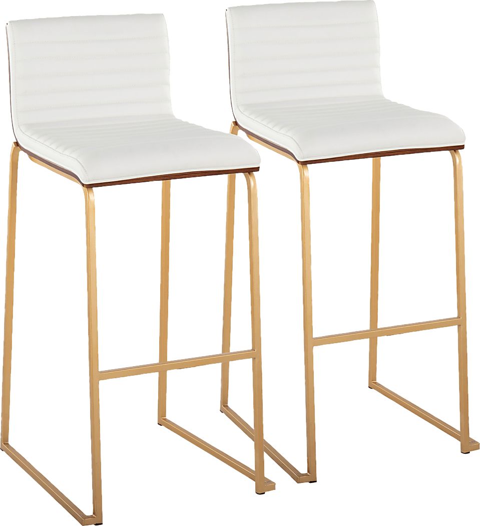 Tatesbrook IV White Barstool, Set of 2