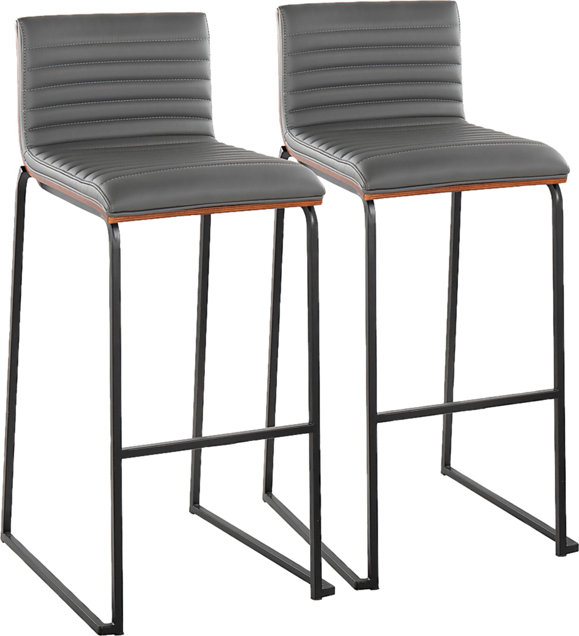 Tatesbrook V Gray Barstool, Set of 2 - Image 1