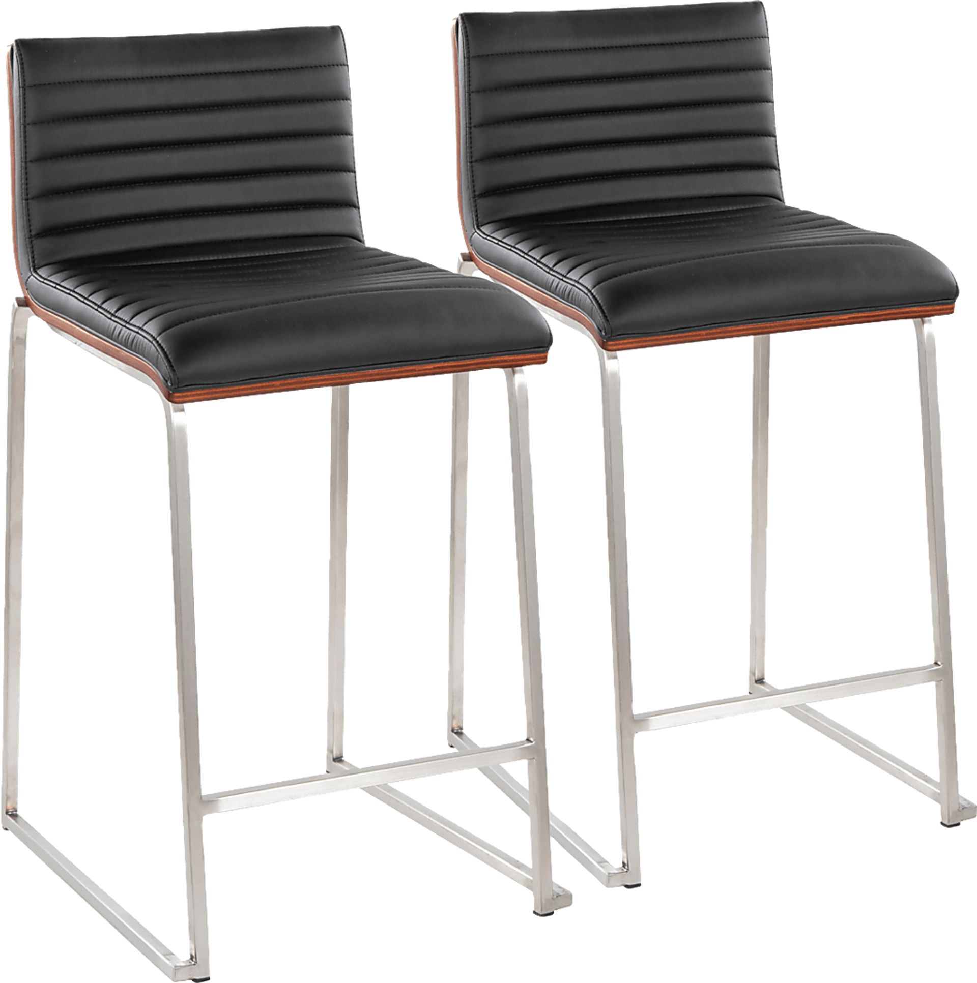 Tatesbrook VI Black Counter Height Stool, Set of 2 - Image 1