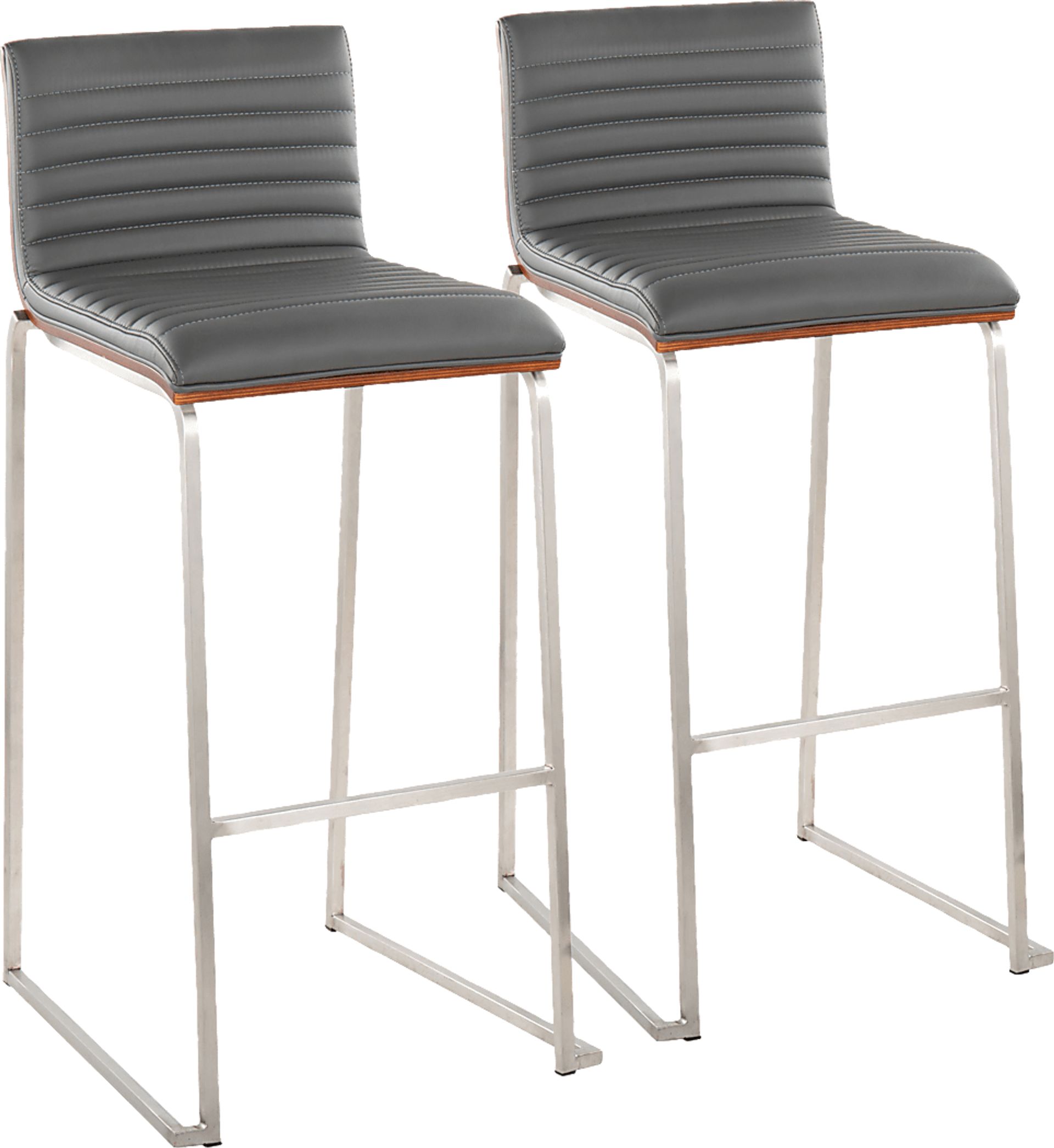 Tatesbrook VI Gray Barstool, Set of 2 - Image 1