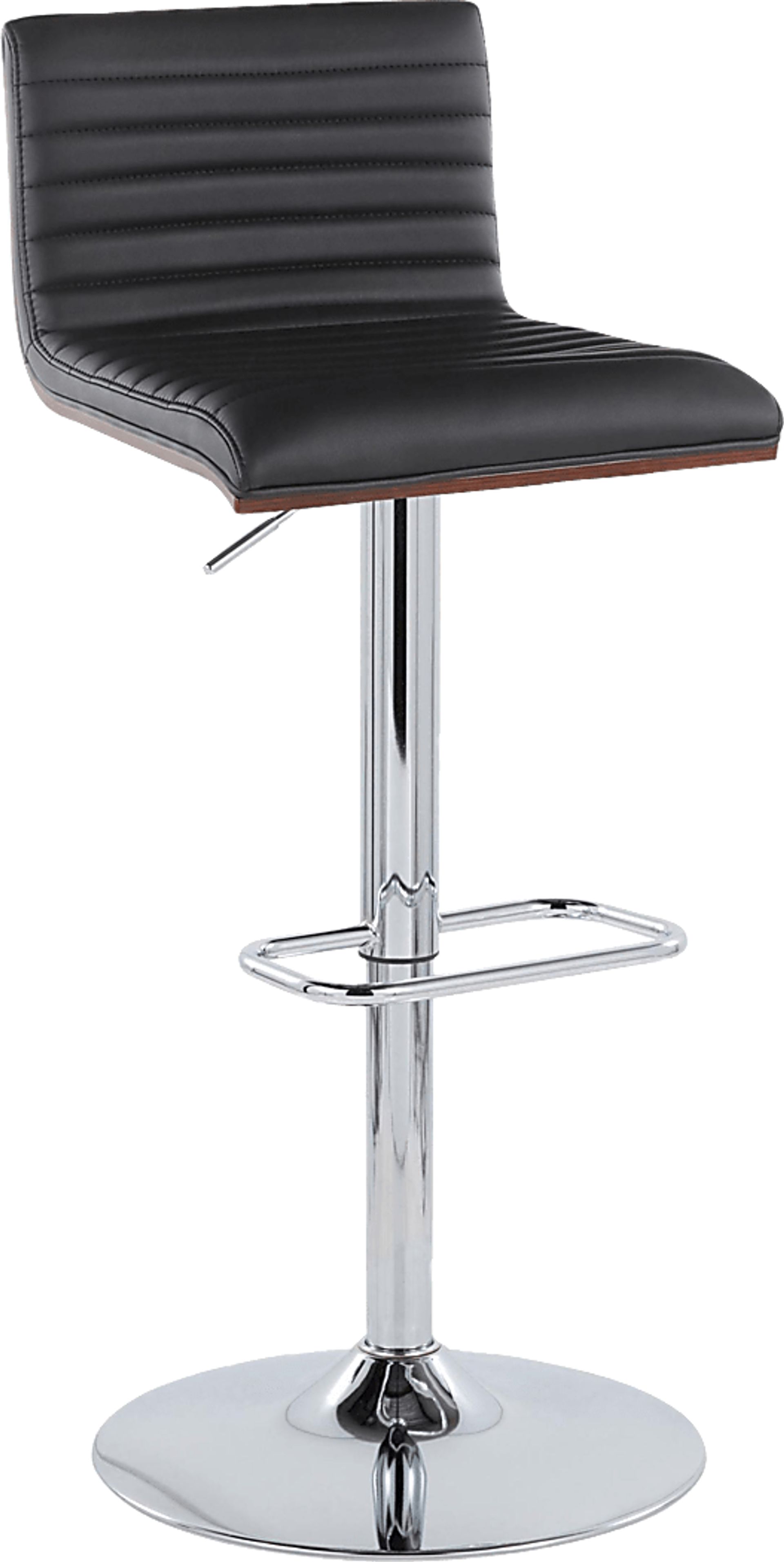 Tatesbrook VIII Black Adjustable Swivel Barstool, Set of 2 - Image 7