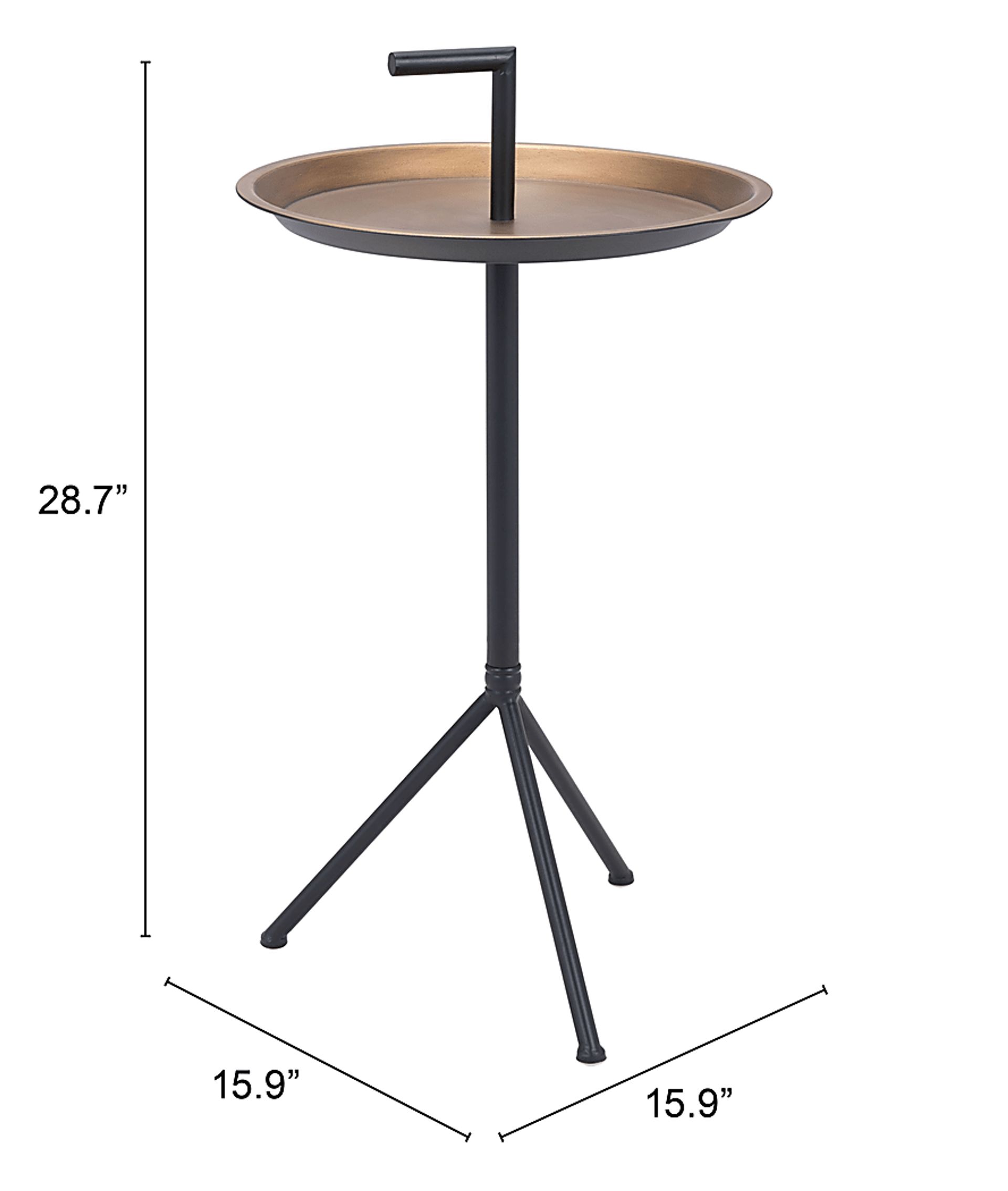 Tatin Gold Accent Table - Image 5