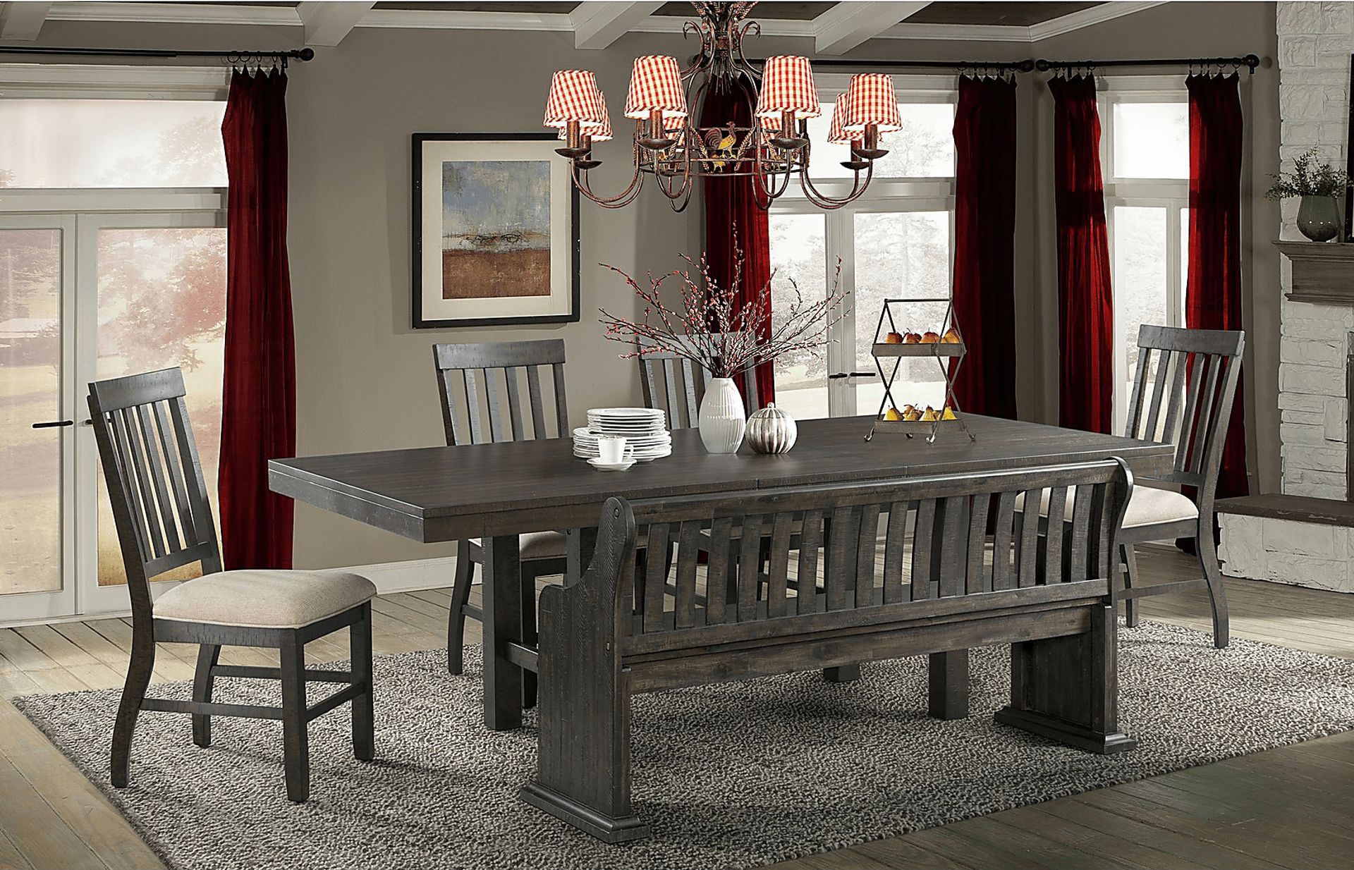 Tatoul Brown Side Chair, Set of 2 - Image 2