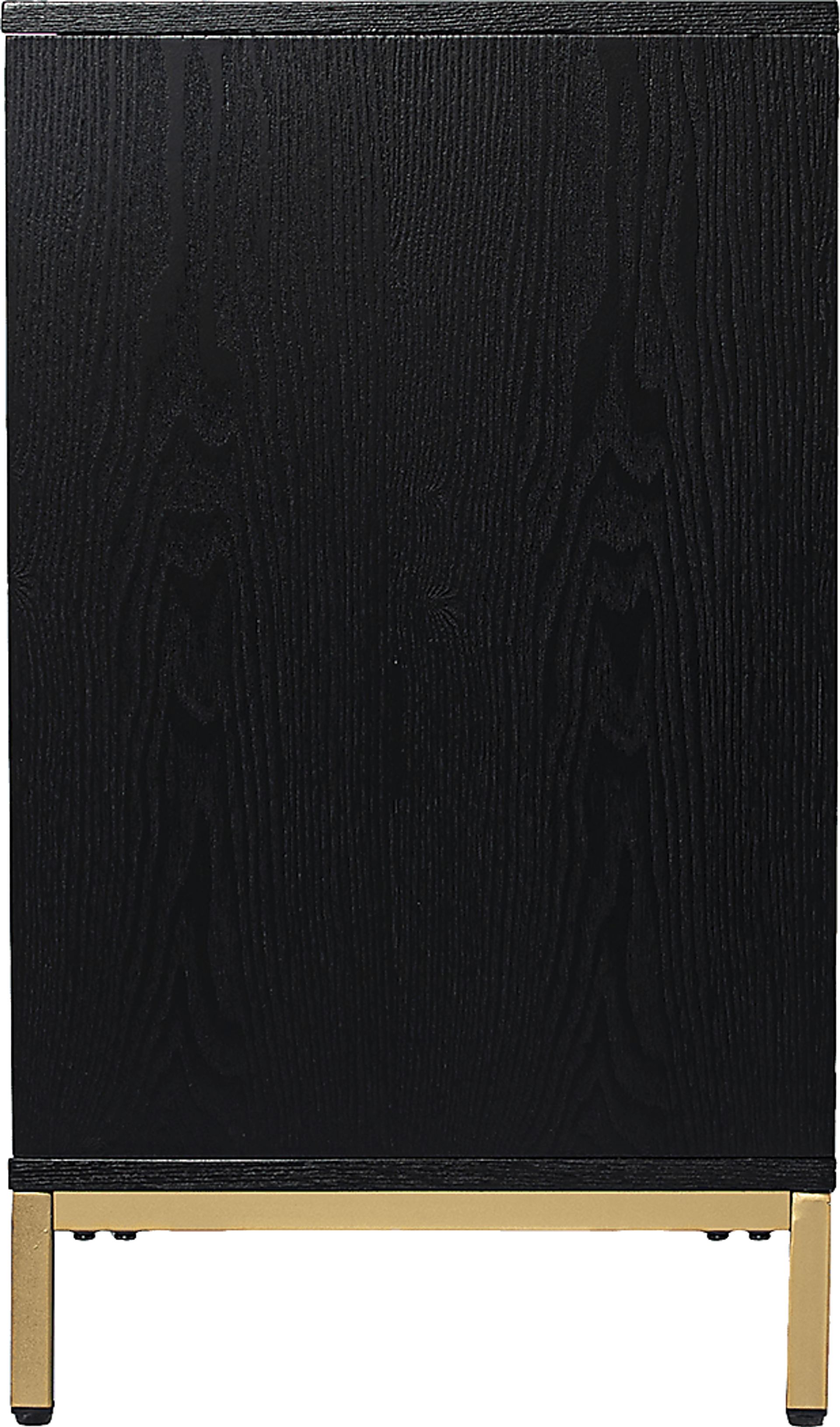 Tattershal II Black 58 in. Console, With Electric Fireplace - Image 8
