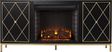 Tattershal II Black 58 in. Console, With Electric Fireplace