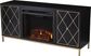 Tattershal II Black 58 in. Console, With Electric Fireplace