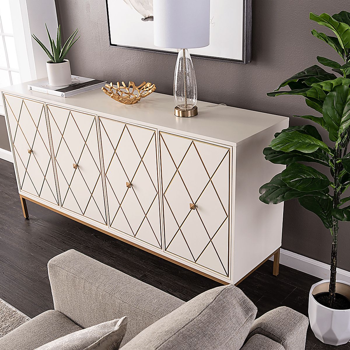 Tattershal White Colors,White Buffet | Rooms to Go