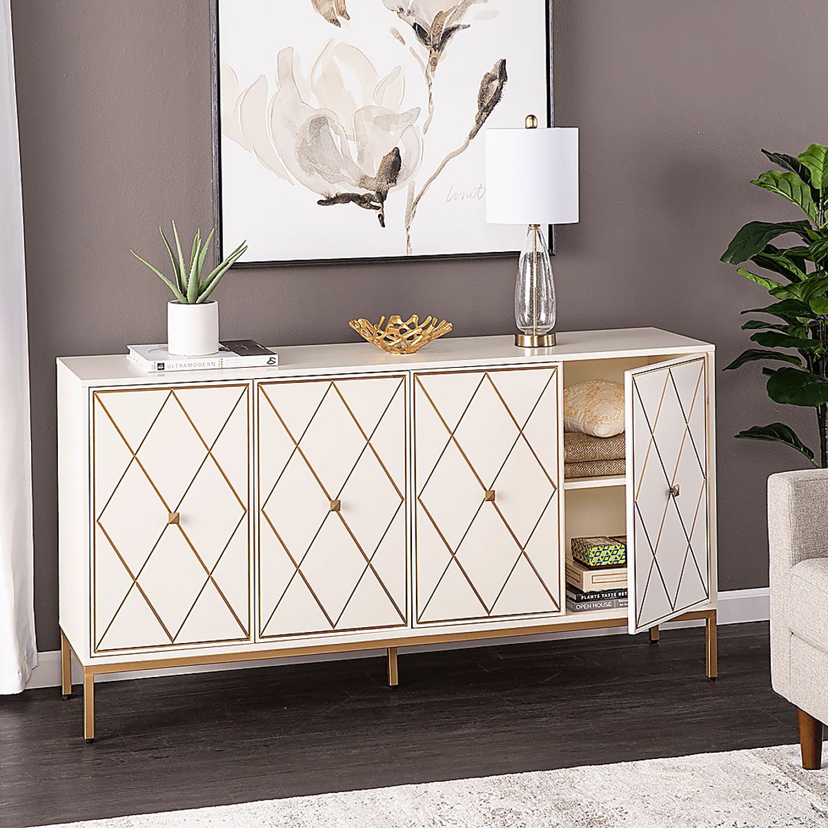 Tattershal White Colors,White Buffet | Rooms to Go