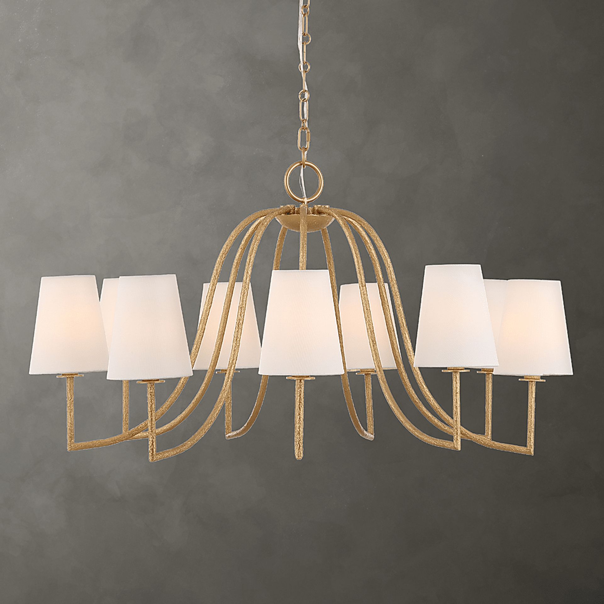 Tatum Brass Chandelier - Image 2