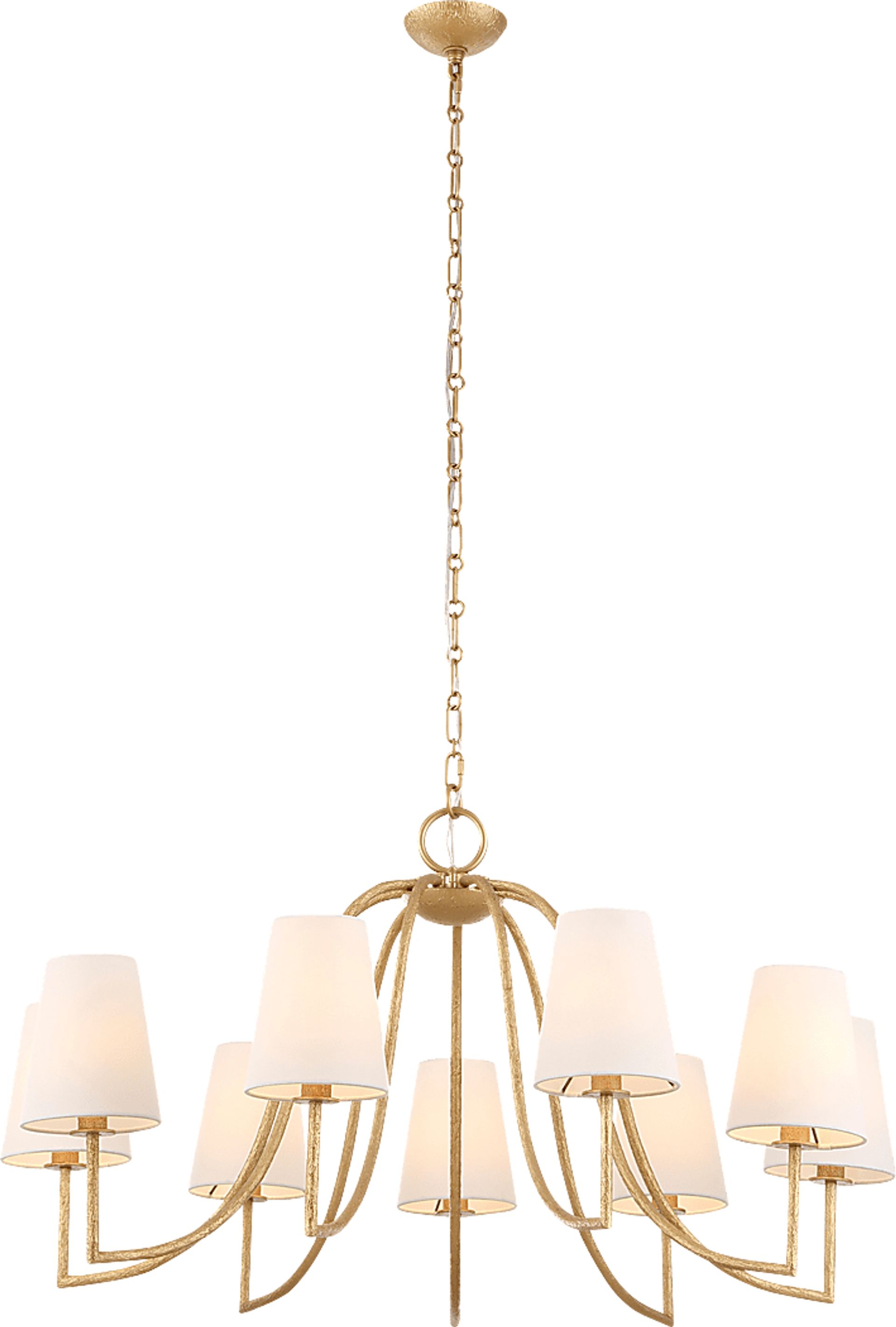 Tatum Brass Chandelier - Image 7