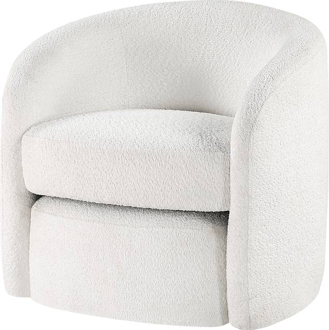 Taufaiva White Accent Chair - Thumbnail - Image 1