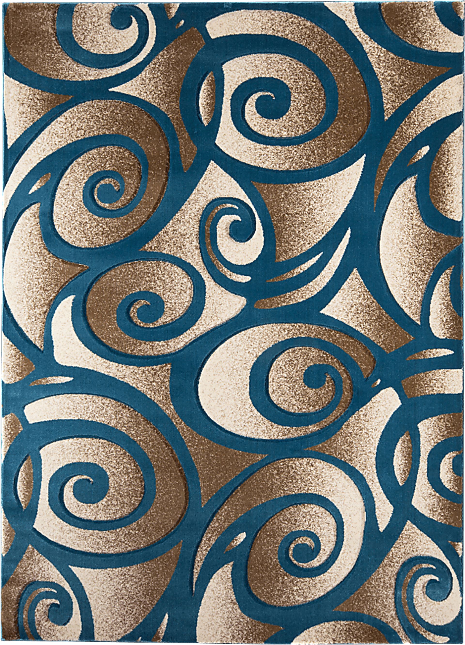 Taulard Blue 5' x 7'3 Rug - Image 1