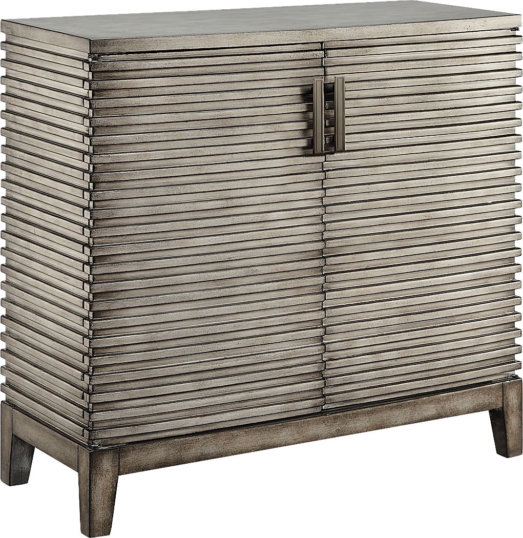 Taussia Gray Accent Cabinet