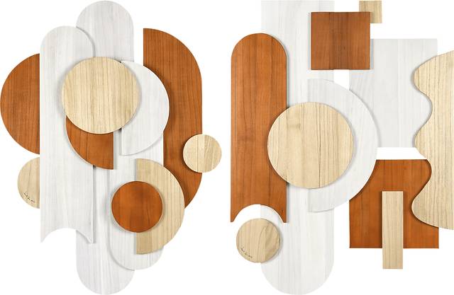 Tavalopa Beige Wall Decor, Set of 2 - Thumbnail - Image 1