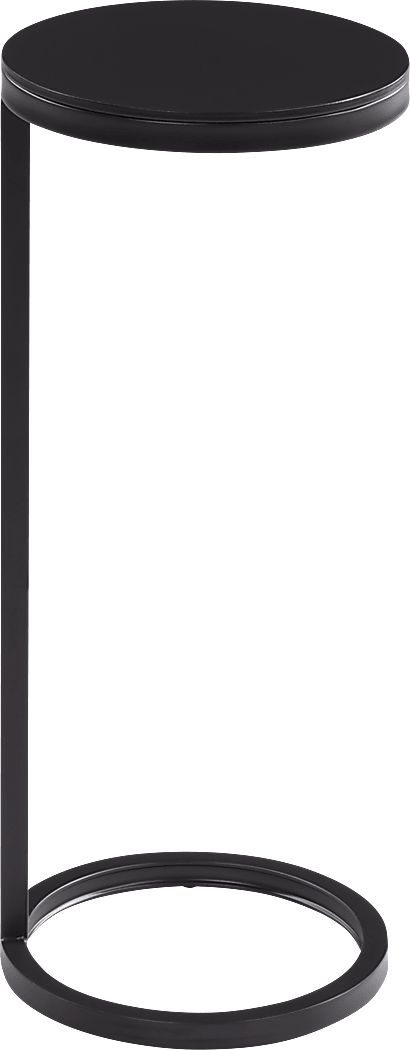 Tavau Black Accent Table