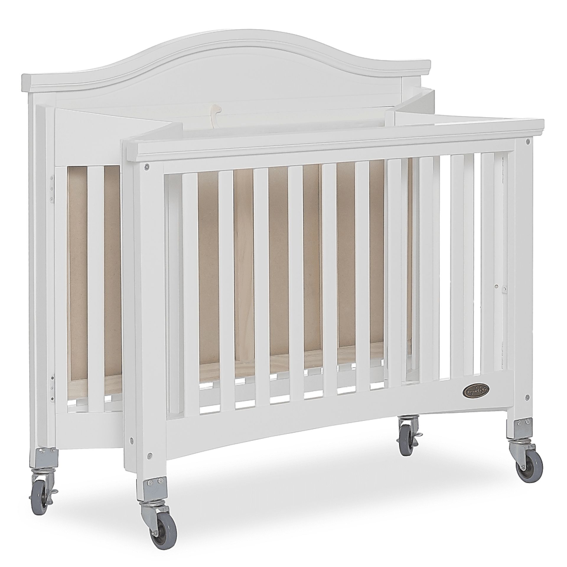 Tavia White Mini Folding Portable Crib - Image 3