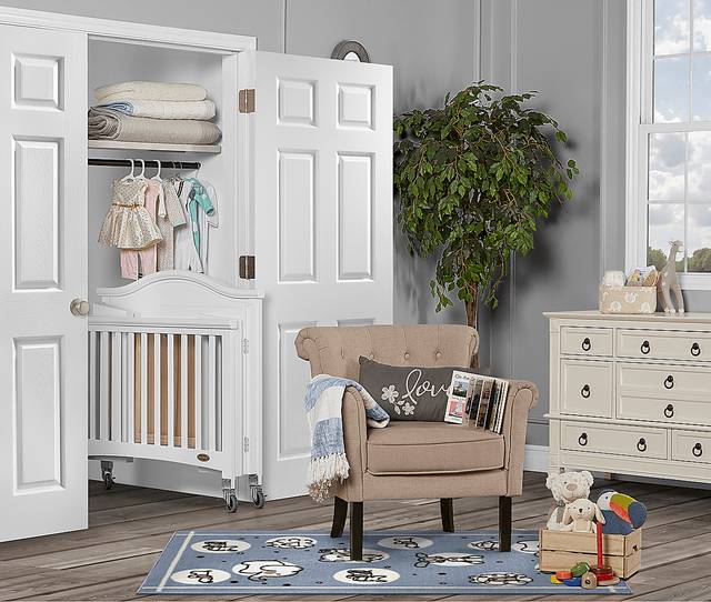 Tavia White Mini Folding Portable Crib - Thumbnail - Image 10