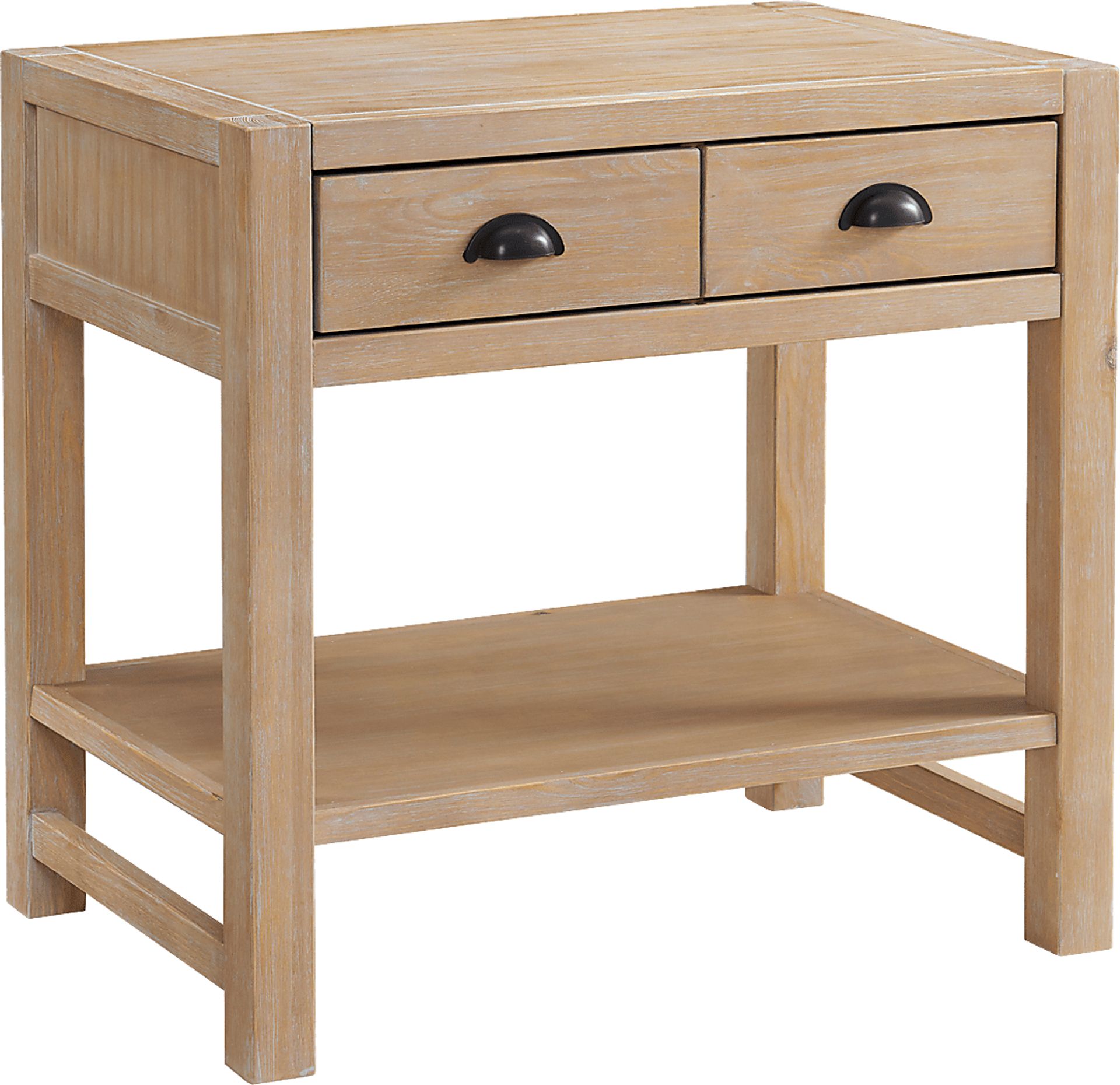 Taviawk Brown 2 Drawer Nightstand - Image 1