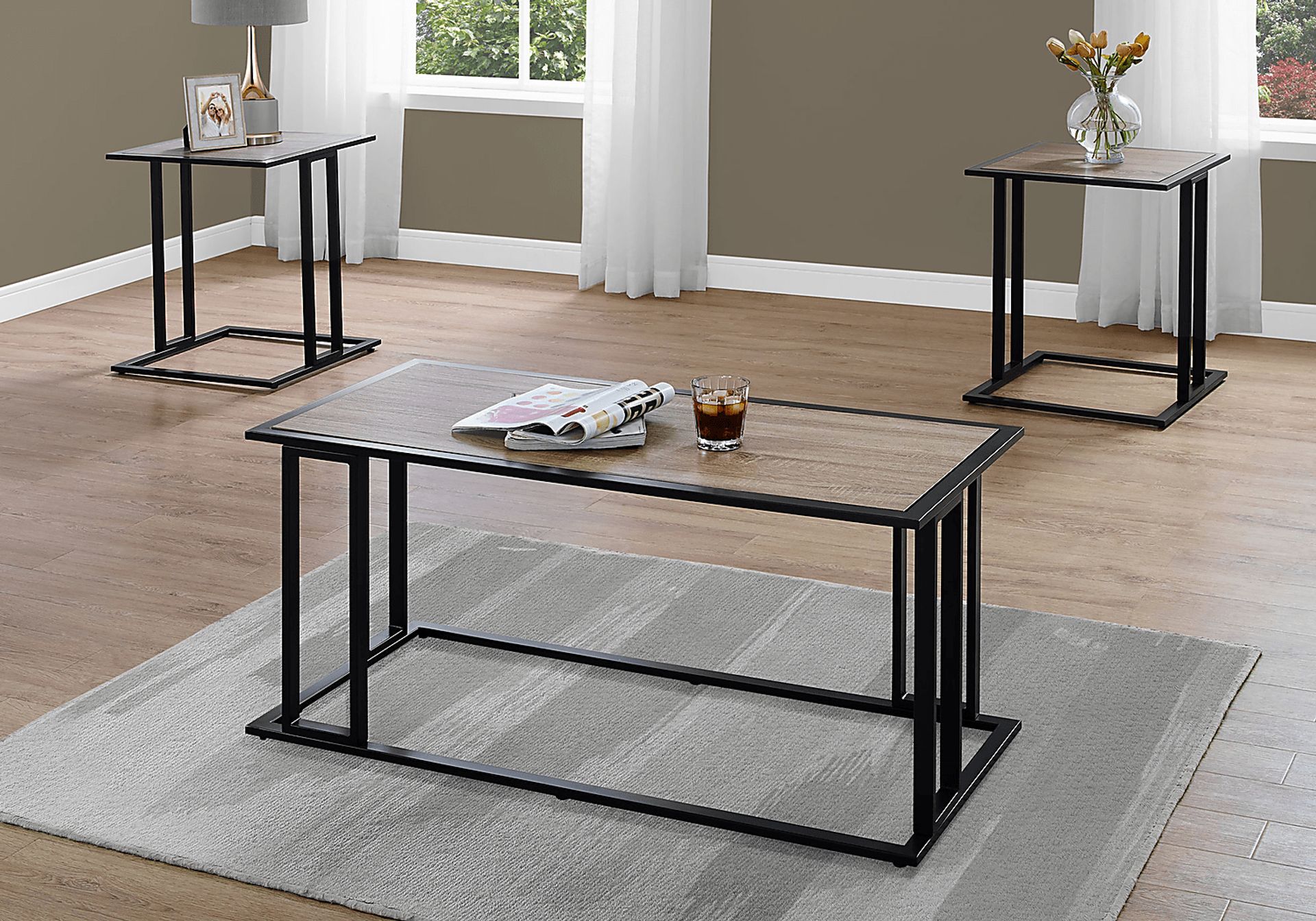 Tavistock Taupe Colors,Light Wood 3 Pc Table Set | Rooms to Go