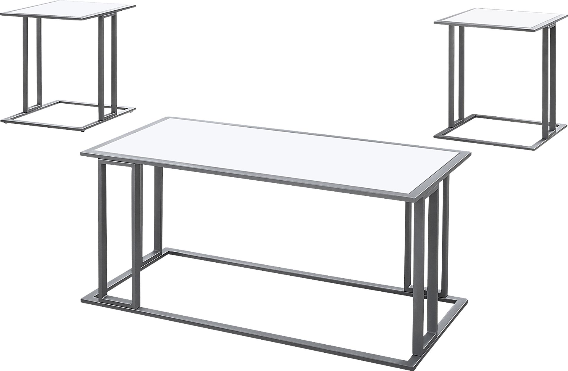 Tavistock White 3 Pc Table Set - Image 1