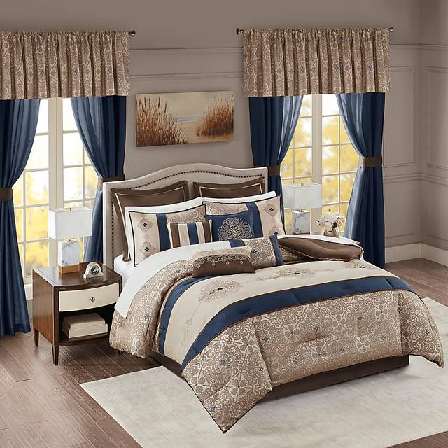 Taylah Navy 24 Pc Queen Room in a Bag - Thumbnail - Image 2
