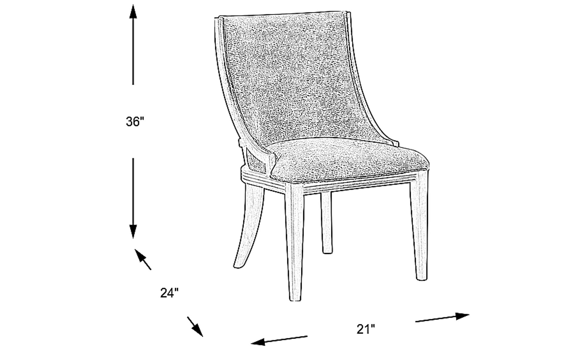 Dimension Image. Please refer to the Dimension Tab on this page for dimension details.