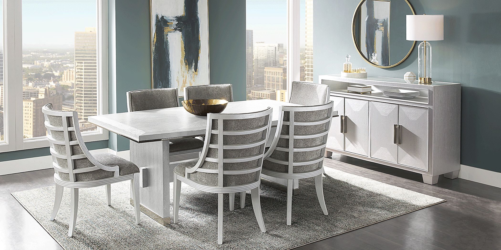 Rooms to go white dining deals table