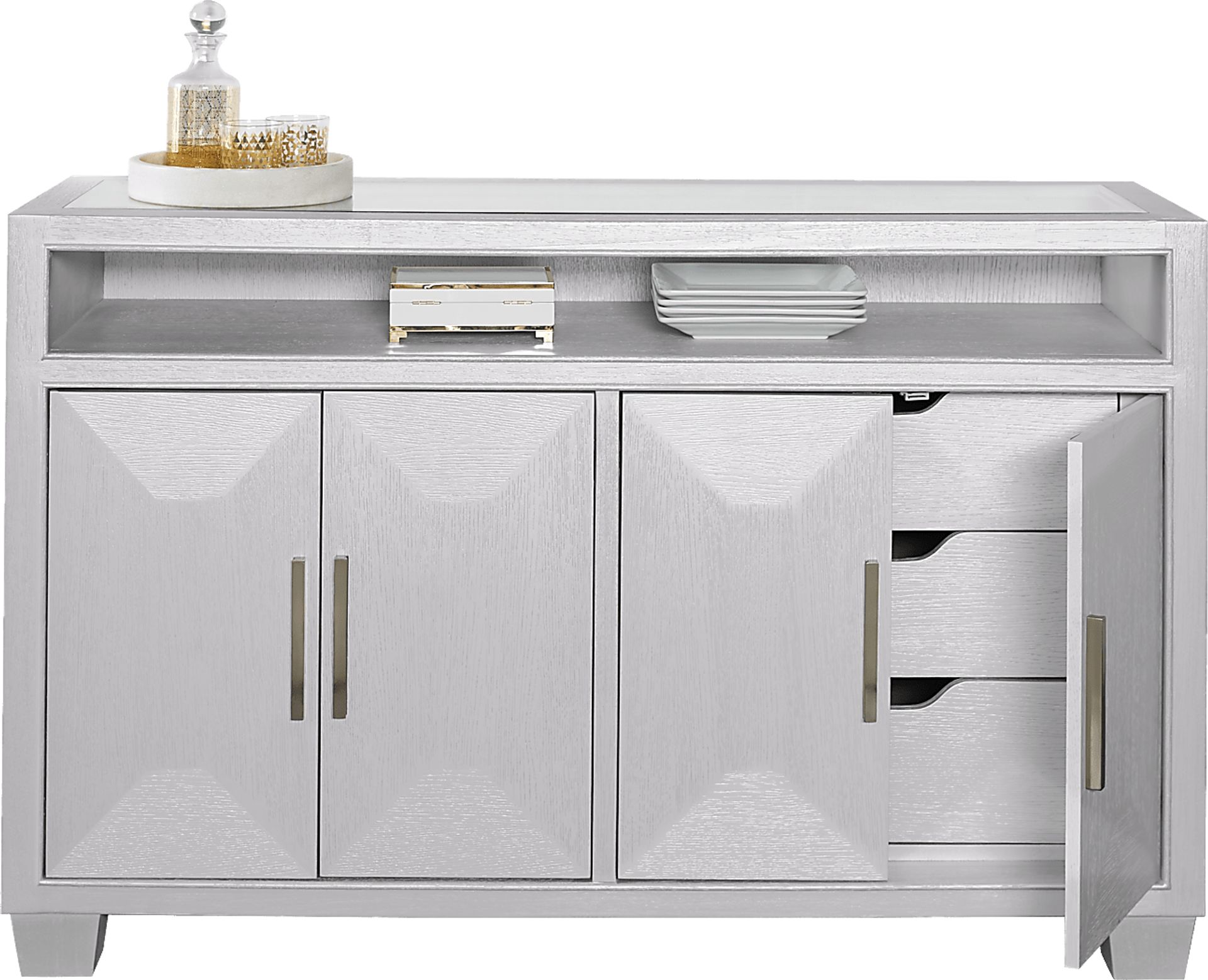 Taylor Trace White Credenza - Image 4