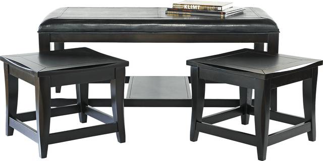 Taylorsville Ottoman Cocktail Table w/ Nesting Tables - Thumbnail - Image 3