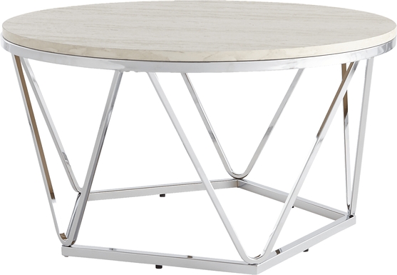 Teaberry White Cocktail Table