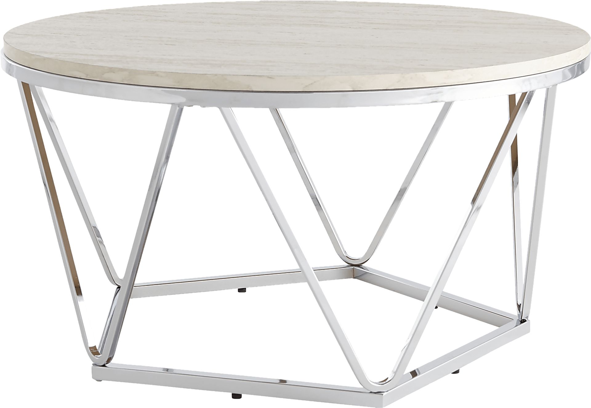 Teaberry White Cocktail Table - Image 1