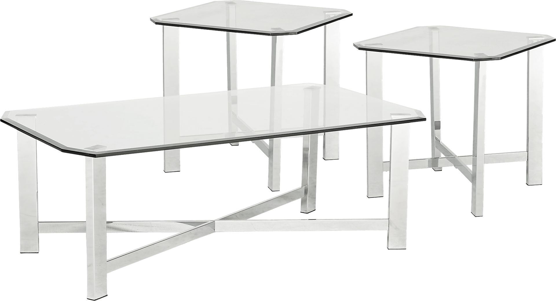 Zamora White Leather 7 Pc Living Room - Image 6