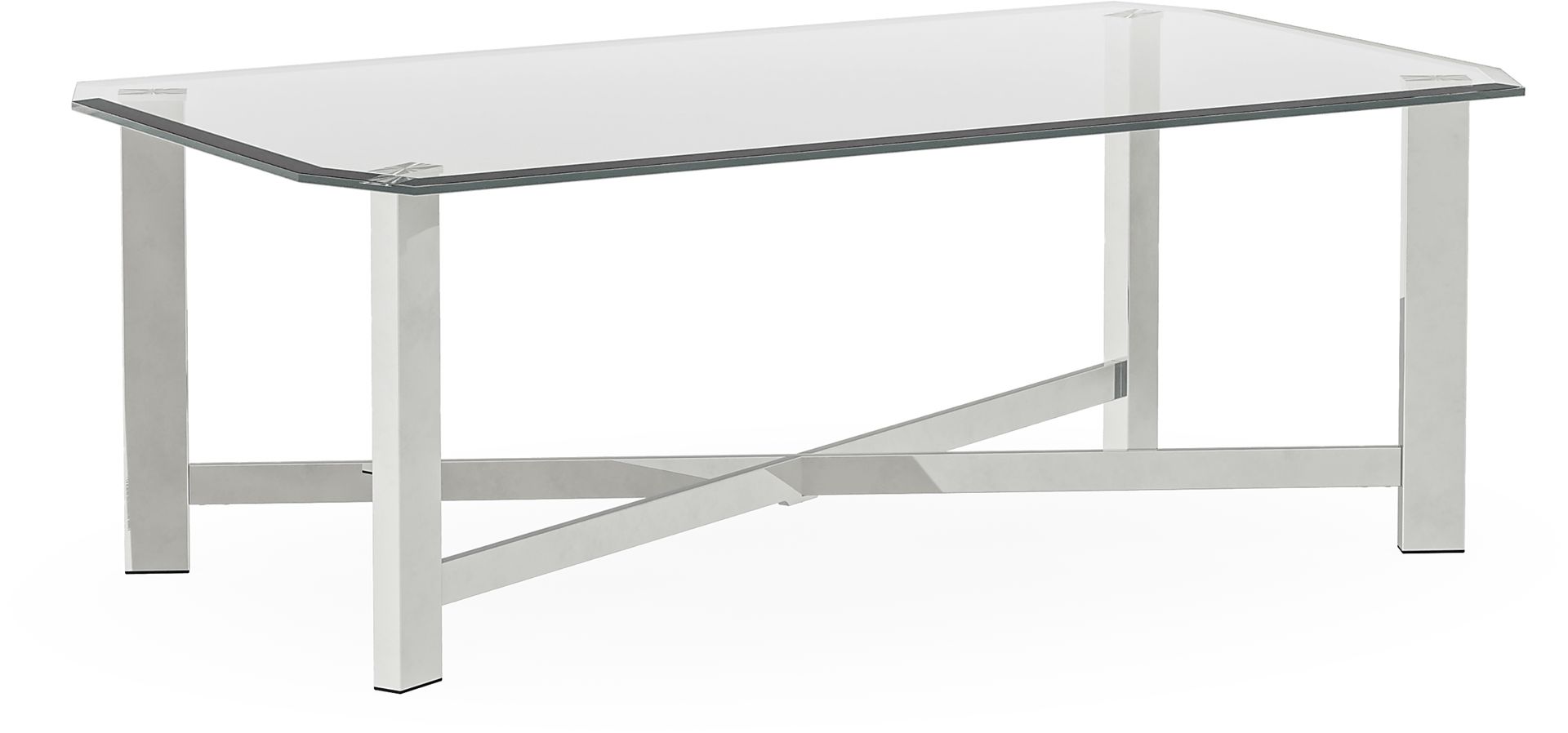 Teagan Chrome Cocktail Table - Image 1