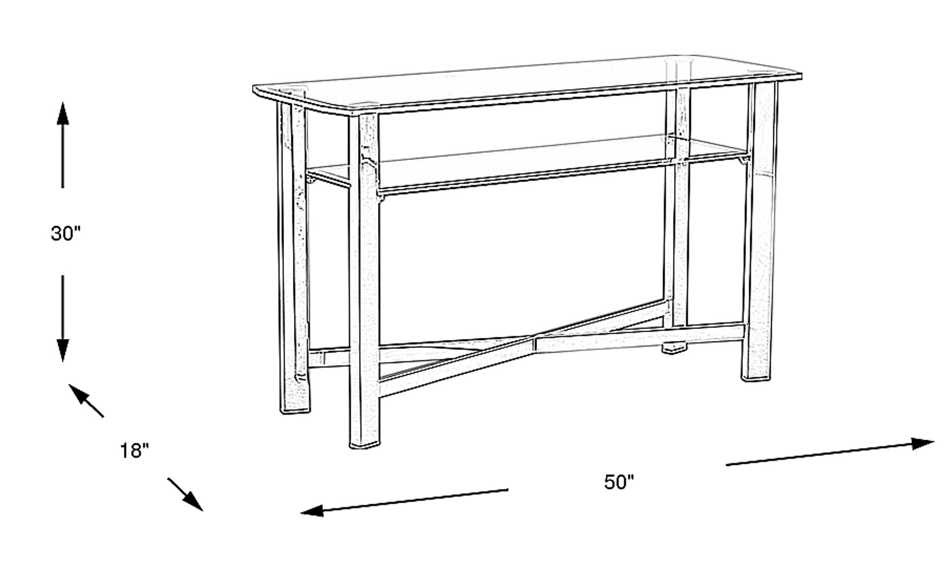 Dimension Image. Please refer to the Dimension Tab on this page for dimension details.