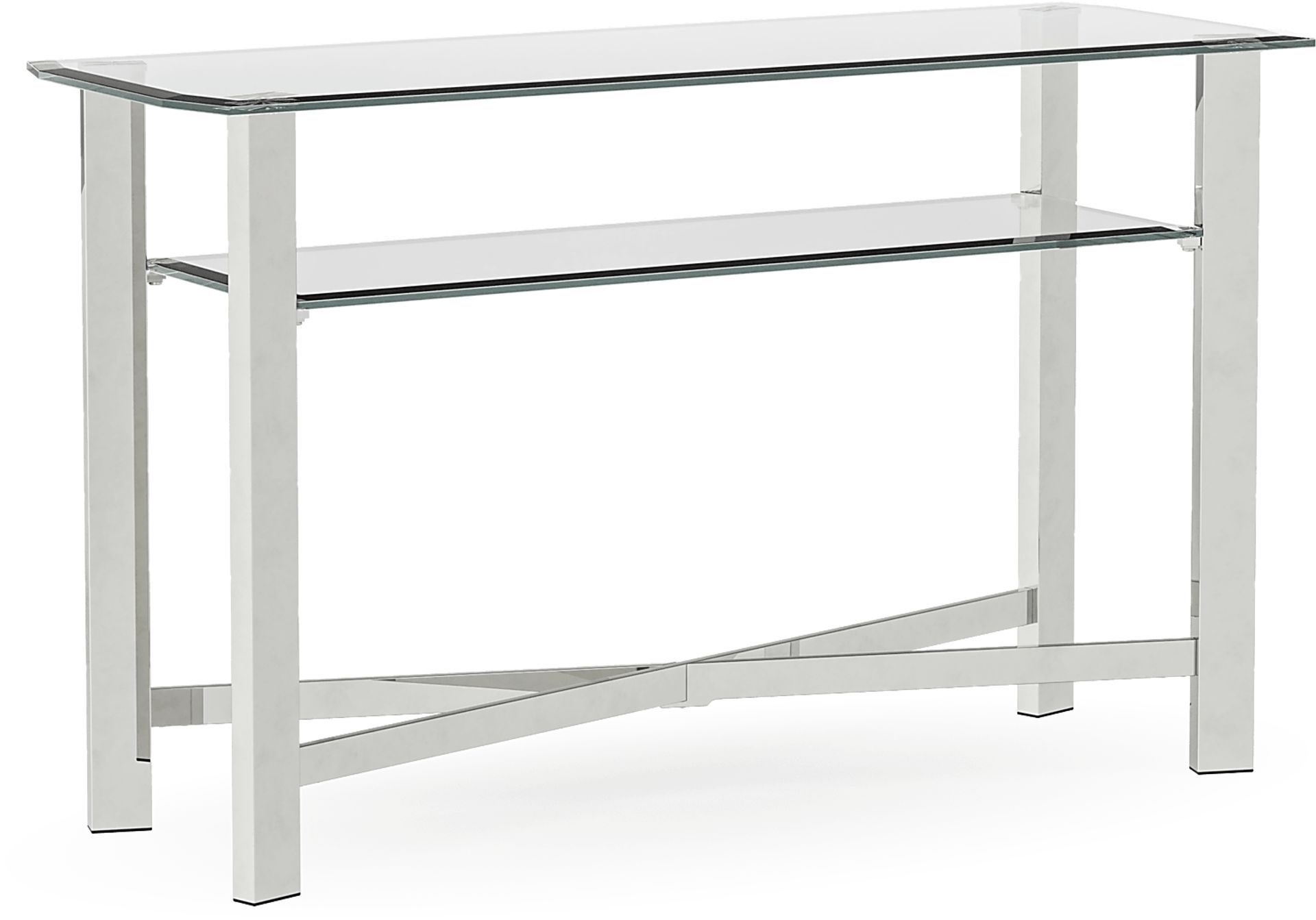 Teagan Chrome Sofa Table - Image 1