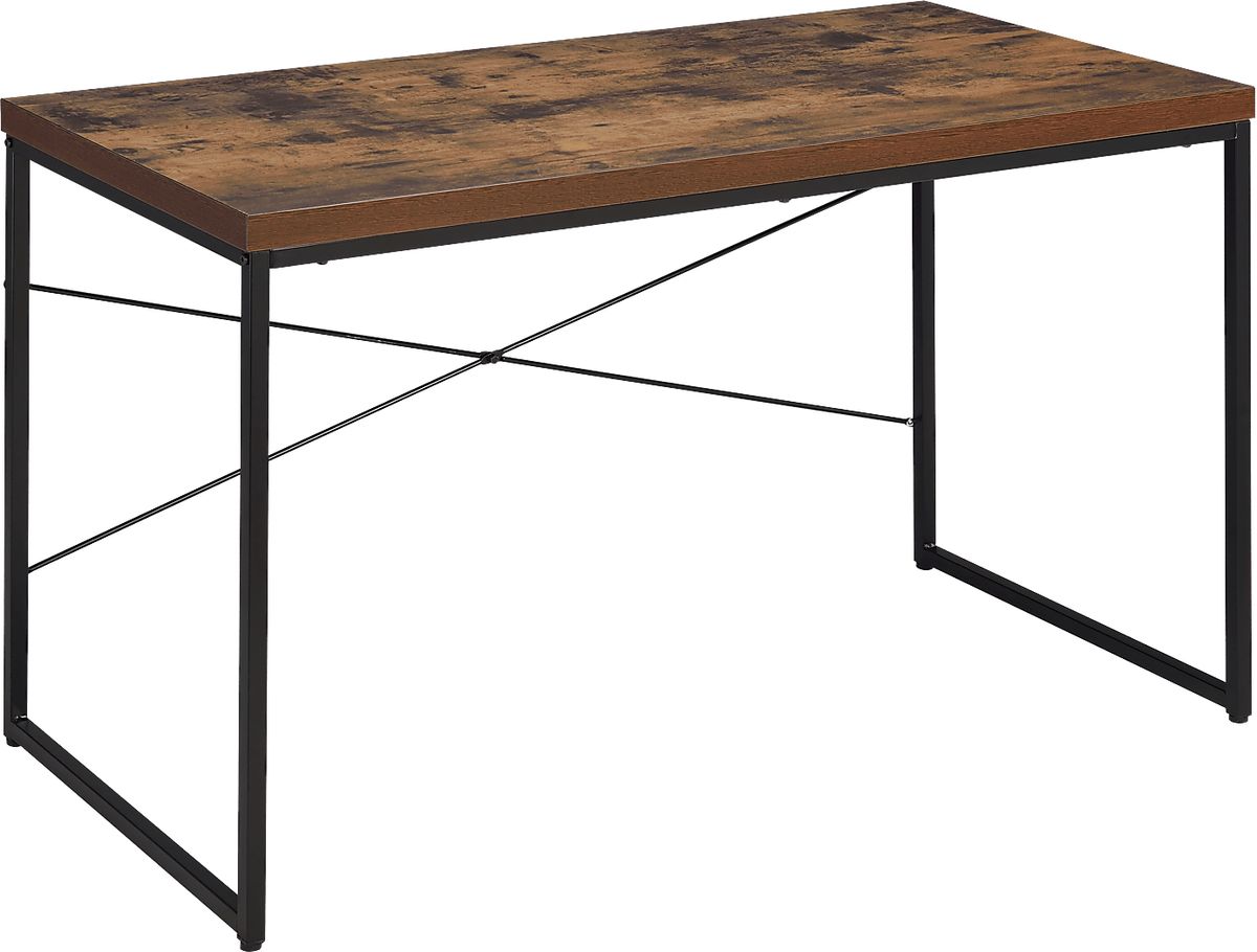 Teague Dark Oak Wood Desk | Rooms to Go