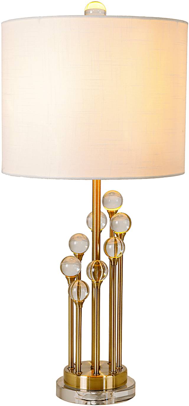 Tearose Trail Gold Lamp - Thumbnail - Image 2
