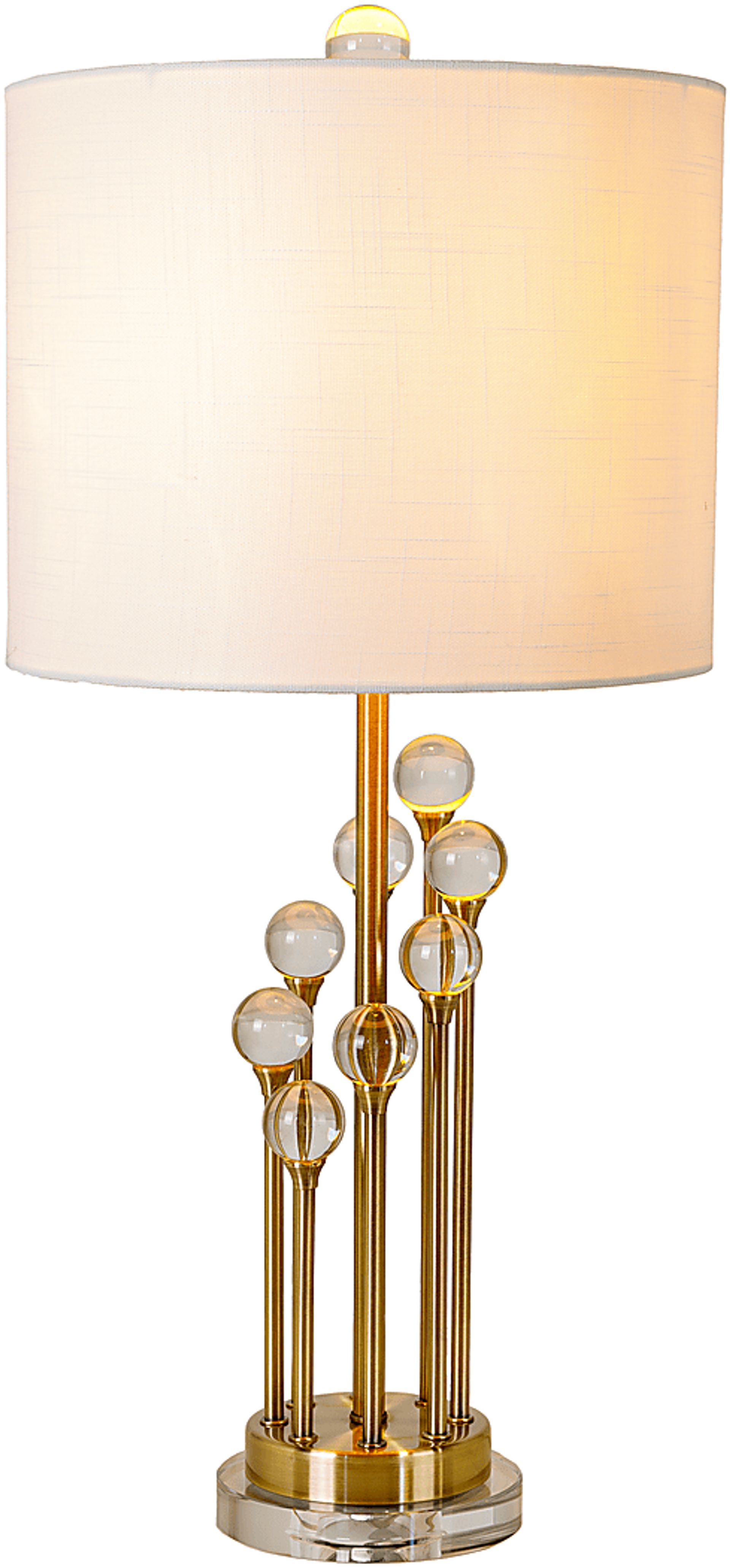 Tearose Trail Gold Lamp - Image 2