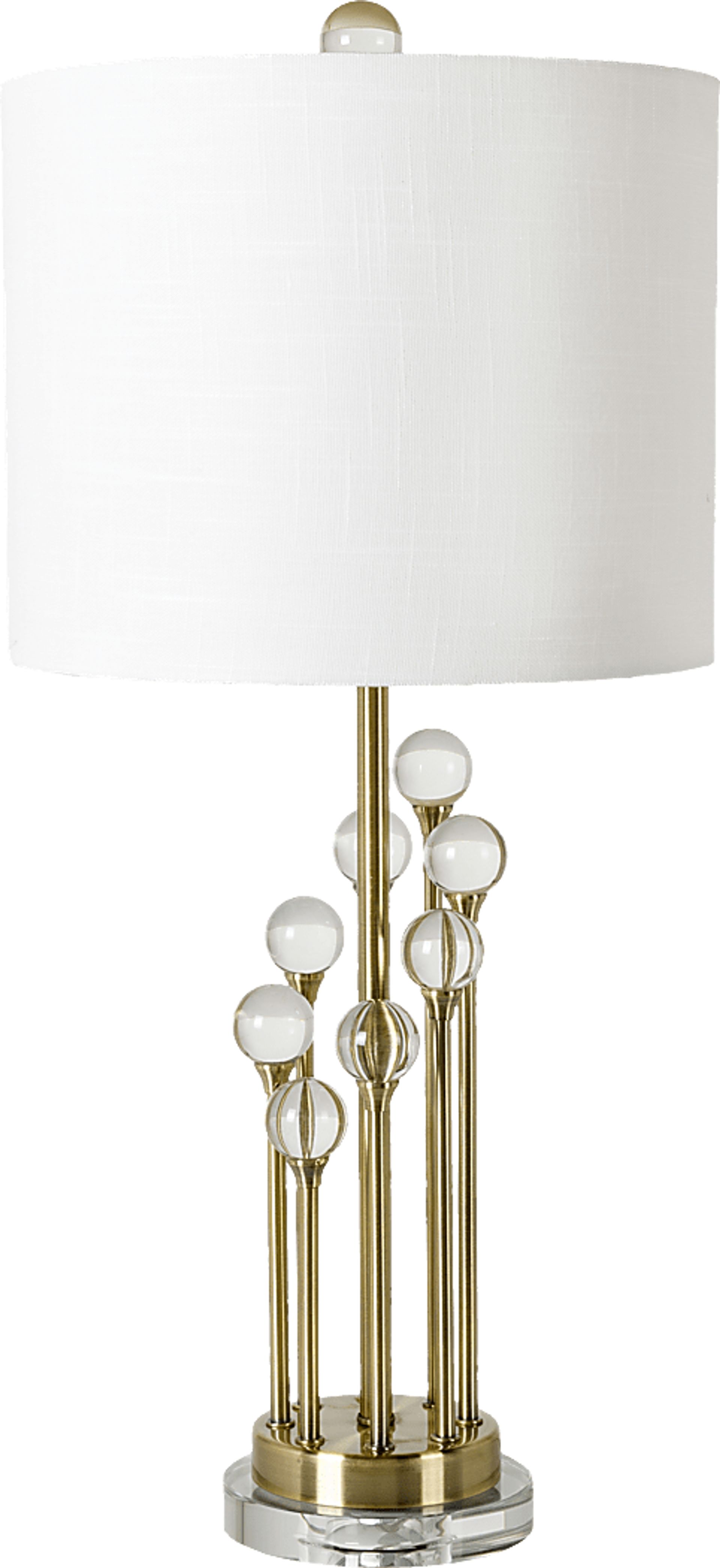 Tearose Trail Gold Lamp - Image 1