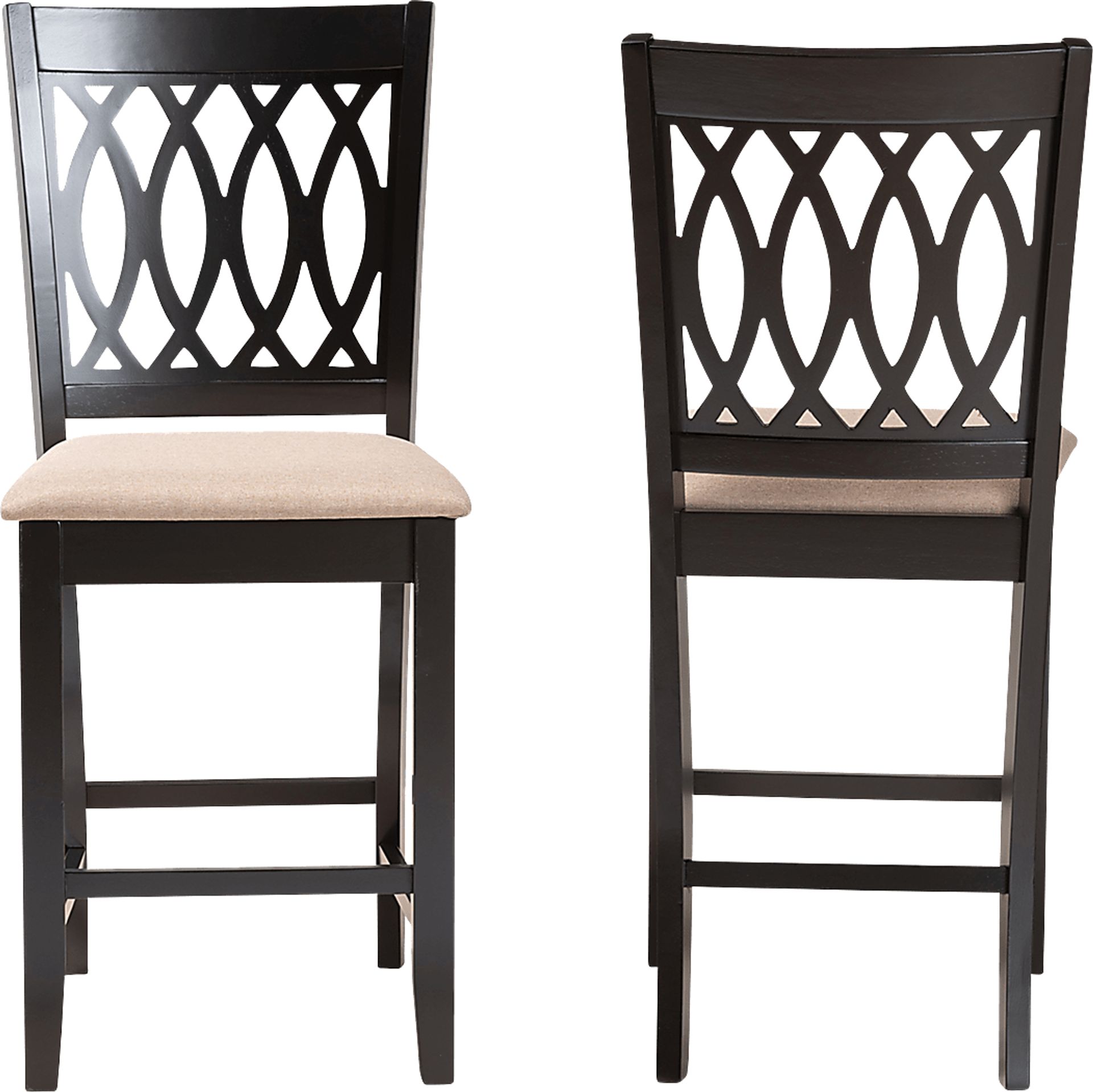 Teconnett Beige Counter Stool, Set of 2 - Image 3