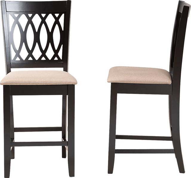 Teconnett Beige Counter Stool, Set of 2 - Thumbnail - Image 4