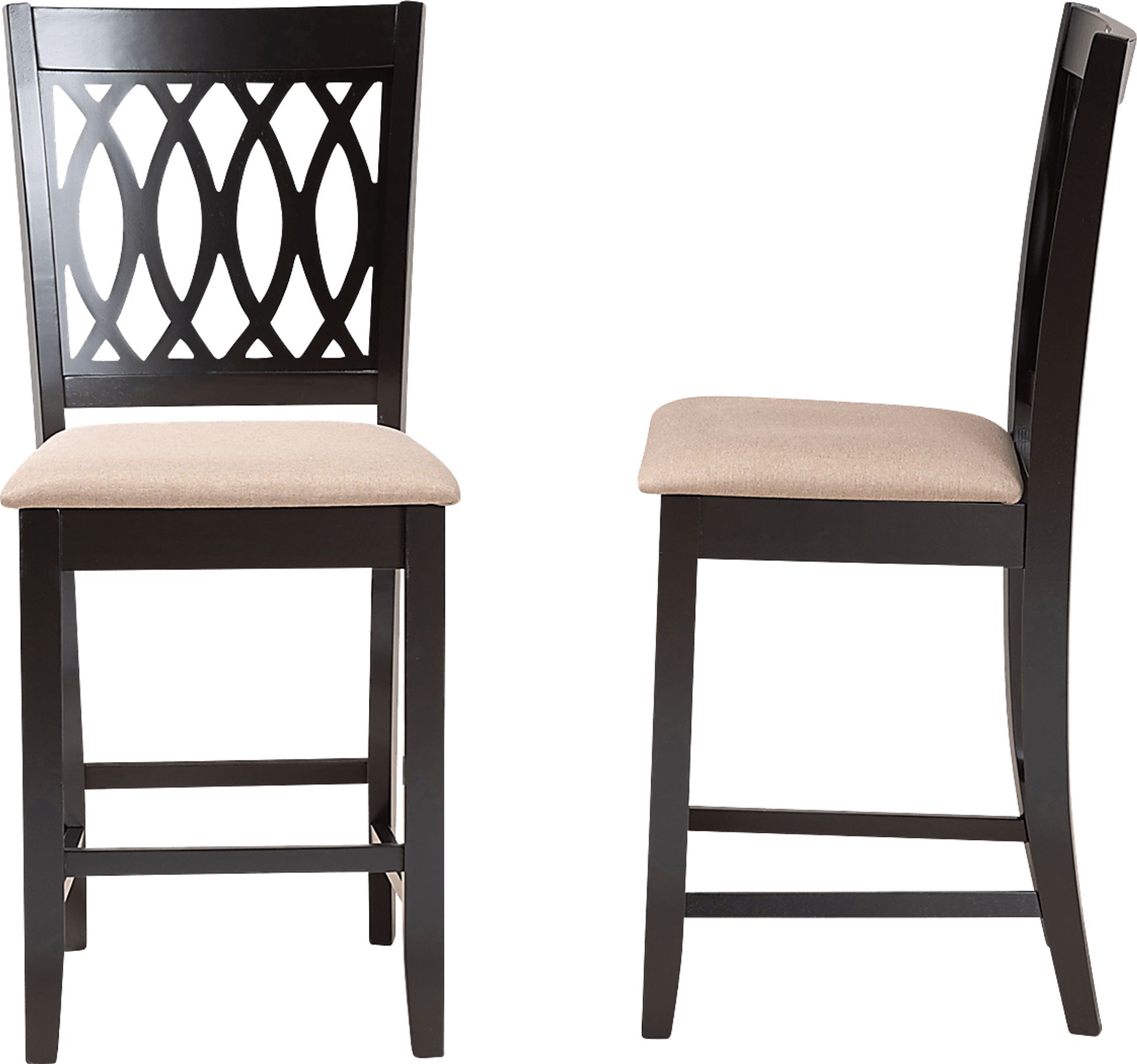 Teconnett Beige Counter Stool, Set of 2 - Image 4