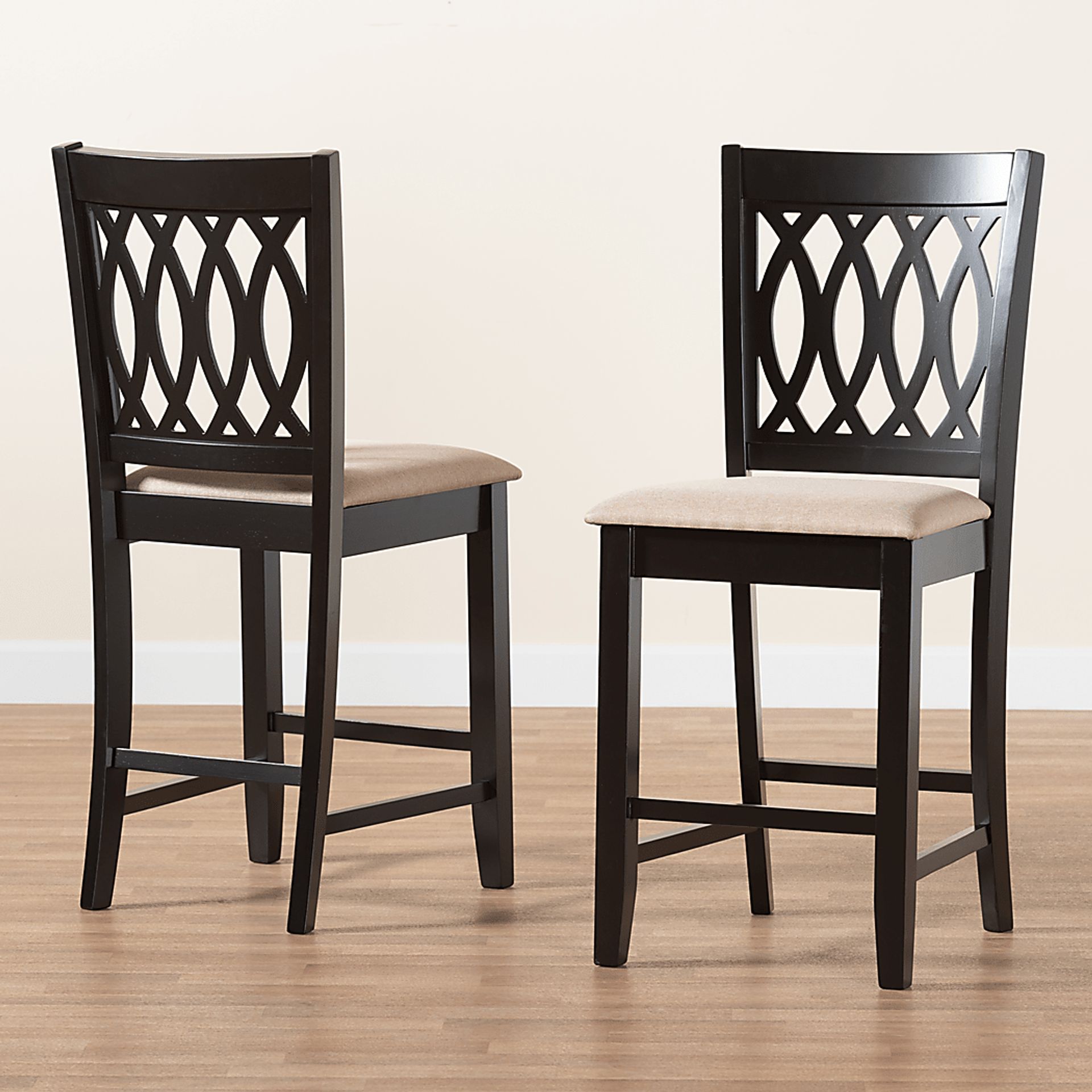 Teconnett Beige Counter Stool, Set of 2 - Image 8